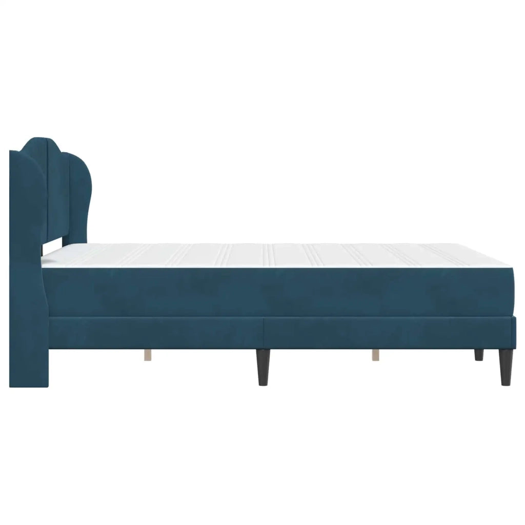 Struttura del letto con testiera 2 pcs Blu 120 x 190 cm Velluto 3415195