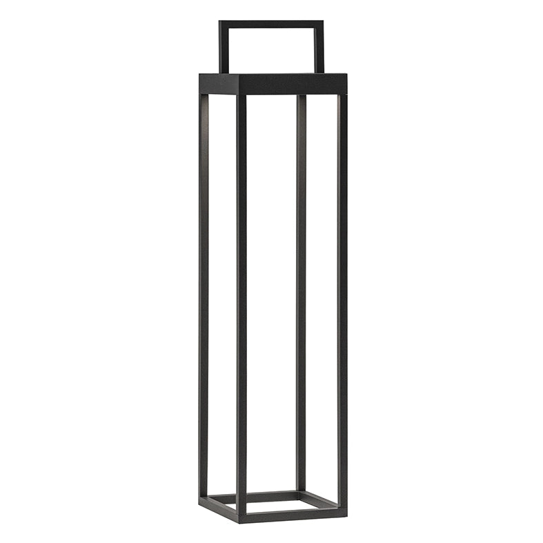 Lanterna Soon solare antracite a led da 2,2w a batteria IP54 h. 52,5cm