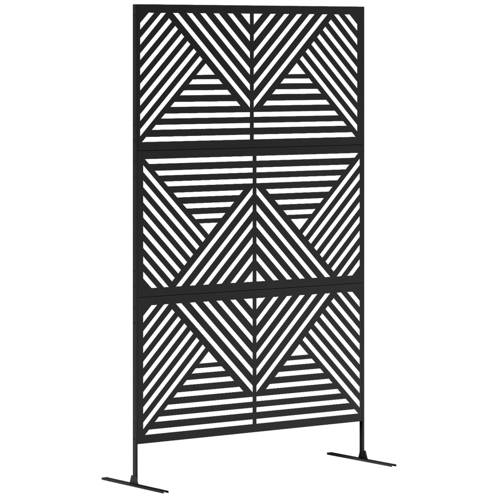 Divisorio da Giardino ¨C zephmum ¨C Nero 122x45x198 cm
