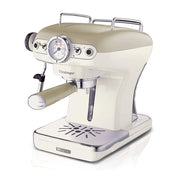 Macchina da caffè espresso - Per polvere e cialde ESE - Filtro 1 e 2 tazze - Montalatte - 850W - Beige
