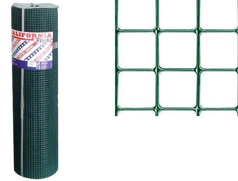 RETE ELETTROSALDATA CALIFORNIA PLASTIC A MAGLIA QUADRA 12X12RT25MT H50