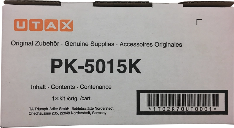 ORIGINAL Utax toner nero PK-5015K 1T02R70UT0 ~4000 Seiten