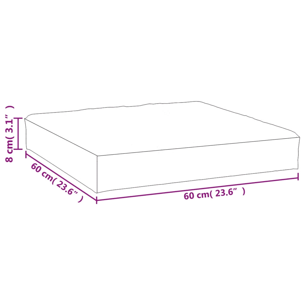 Cuscino per Pallet Rosa 60x60x8 cm in Tessuto Oxford 361809