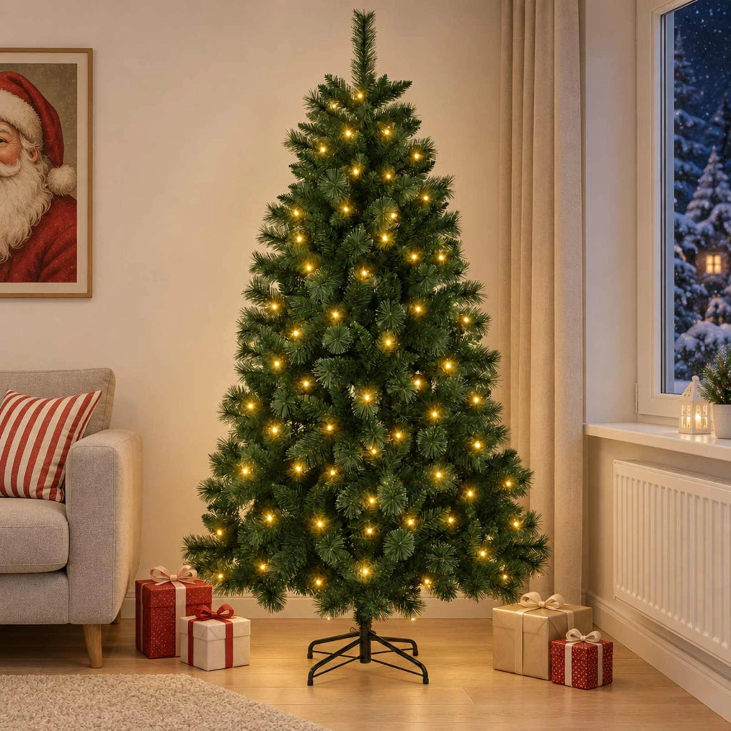 Albero di Natale artificiale 240 cm 300 LED Bianco caldo 3461279
