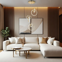 Lampada A Sospensione Led G072-3cpr Gold