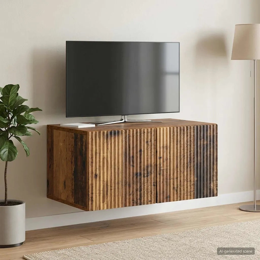 Mobile Porta TV da Muro Legno antico 59,5 x 41 x 30 cm 898513