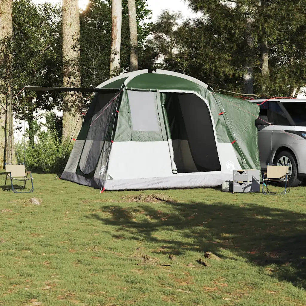 Tenda da Campeggio per Auto per 4 Persone-Tenda per Famiglie Verde Impermeabile 167637