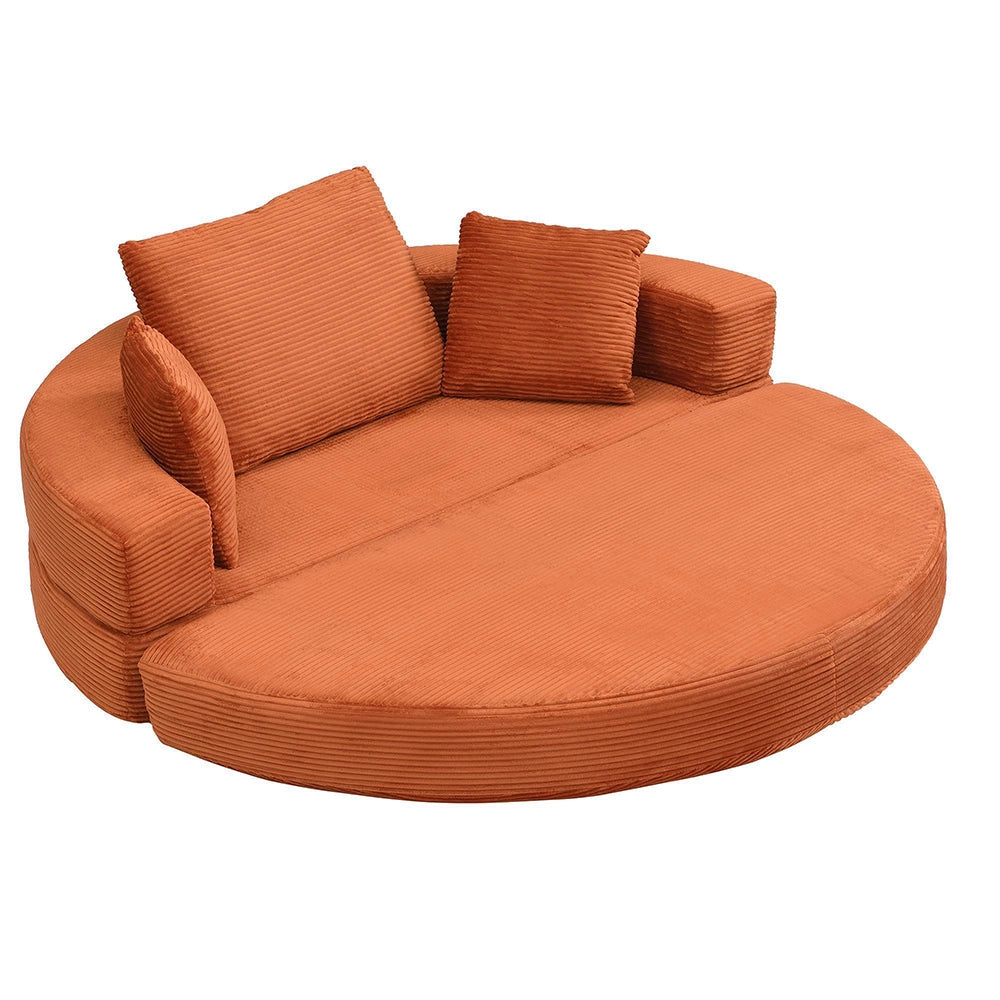 Canap¨¦ letto multifunzionale - Xylo - 173x176 cm - Velours c?tel¨¦ - Modulare