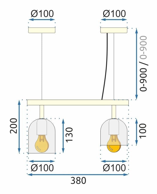 Lampada APP1032-2C White