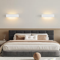 ZMH Applique G9 Lampada in gesso bianco per camera da letto corridoio scale