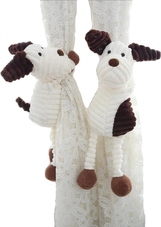 2 pezzi di tende per bambini con animali cartoon - Ringhiere decorative per camera da letto - Chiusura elastica con nodo - Decorazione per la camera dei bambini