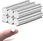 100 pezzi di magneti forti, neodimio, 2x1mm piccoli magneti forti per bacheca, hobby, foto.
