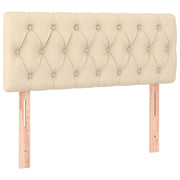 Testiera | Testata Crema 100 x 7 x 78/88 cm in Tessuto