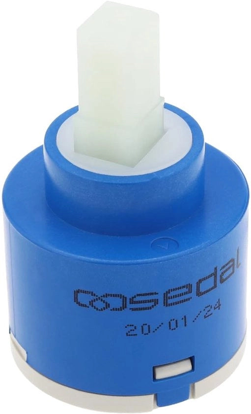 Kit di sostituzione per rubinetto 40 mm - Cartridge ceramica - Bassa rumorosità - Filtro a tre strati - Imprigiona l'acqua - Blu - 53g di peso - Kit di sostituzione per rubinetto