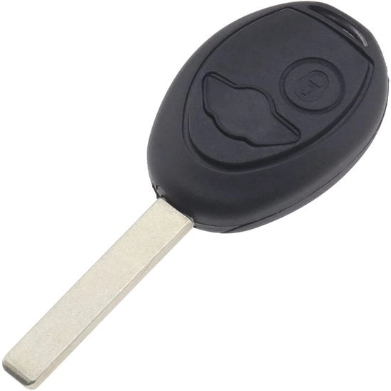 Supporto per Chiave in Plastica Dura - Compatibile con Mini - Nero - 2 Tasti - Lame di Serraggio Intatte - Ideale per la Sostituzione - Materiale Resistente in Plastica
