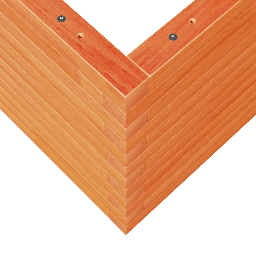Fioriera Giardino-Vaso da Esterno-Contenitore per Piante Marrone Cera 70x70x45,5cm Legno Massello Pino