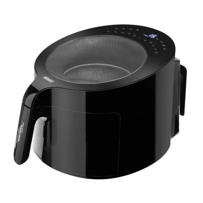 Friggitrice ad aria 5L 1500W con finestra trasparente, 12 programmi e temperatura 80-200°C, display touch - Sogo