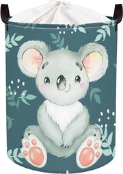 Detersivo per bambini - Scatola di conservazione giocattoli abbigliamento - Impermeabile pieghevole (36 x 45 cm koala)
