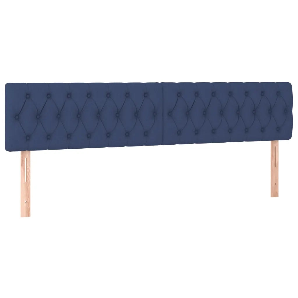 Letto a Molle con Materasso e LED Blu 180x200 cm in Tessuto 3133419