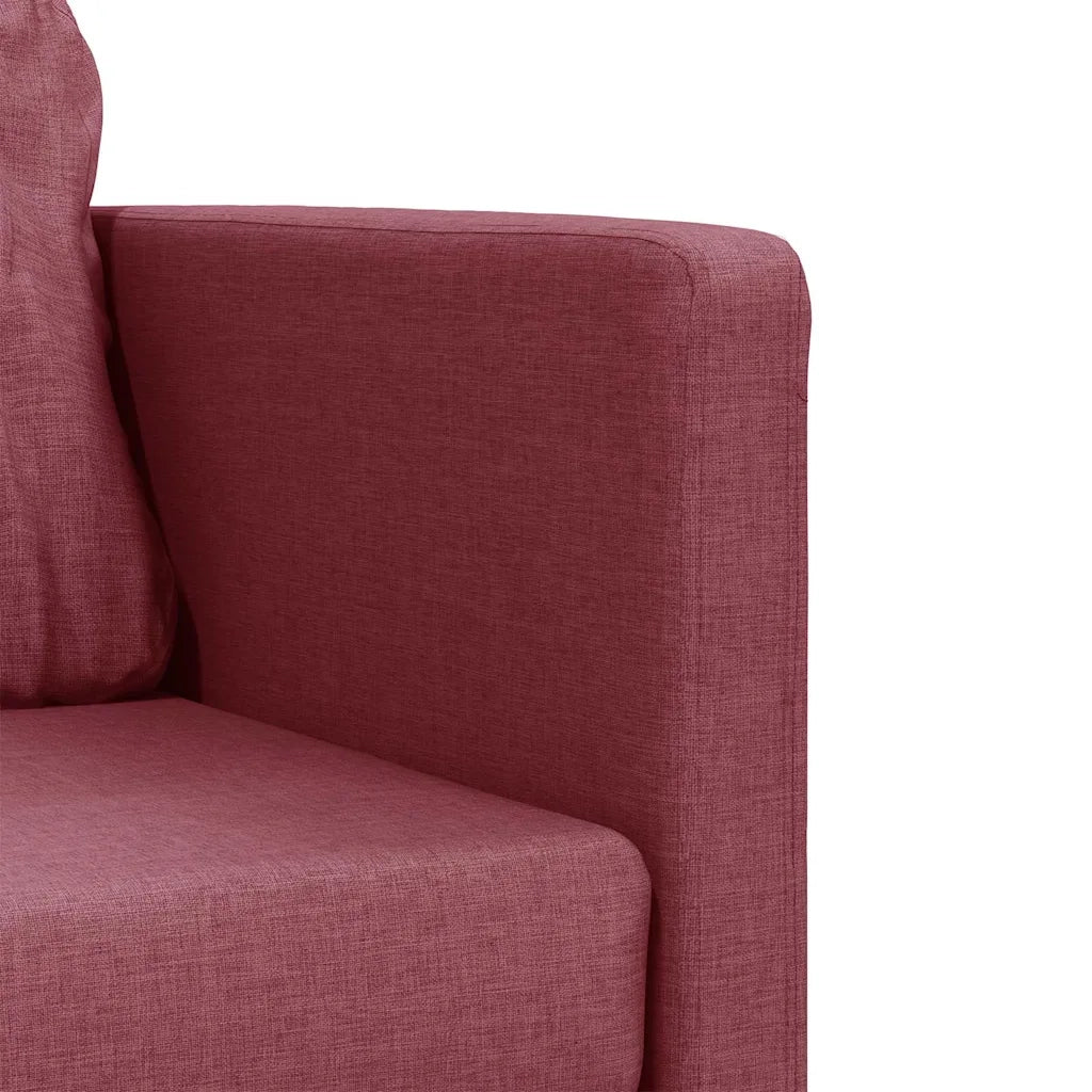 Divano Letto da Terra 2 in 1-Sofa Letto-Daybed Rosso Vino 112x174x55cm Tessuto