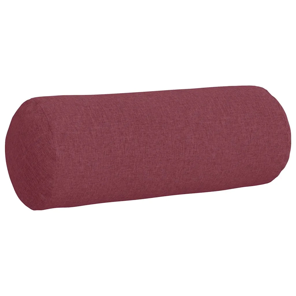 Cuscini a rullo 2 pcs Rosso Vino Ø 25 x 70 cm Tessuto