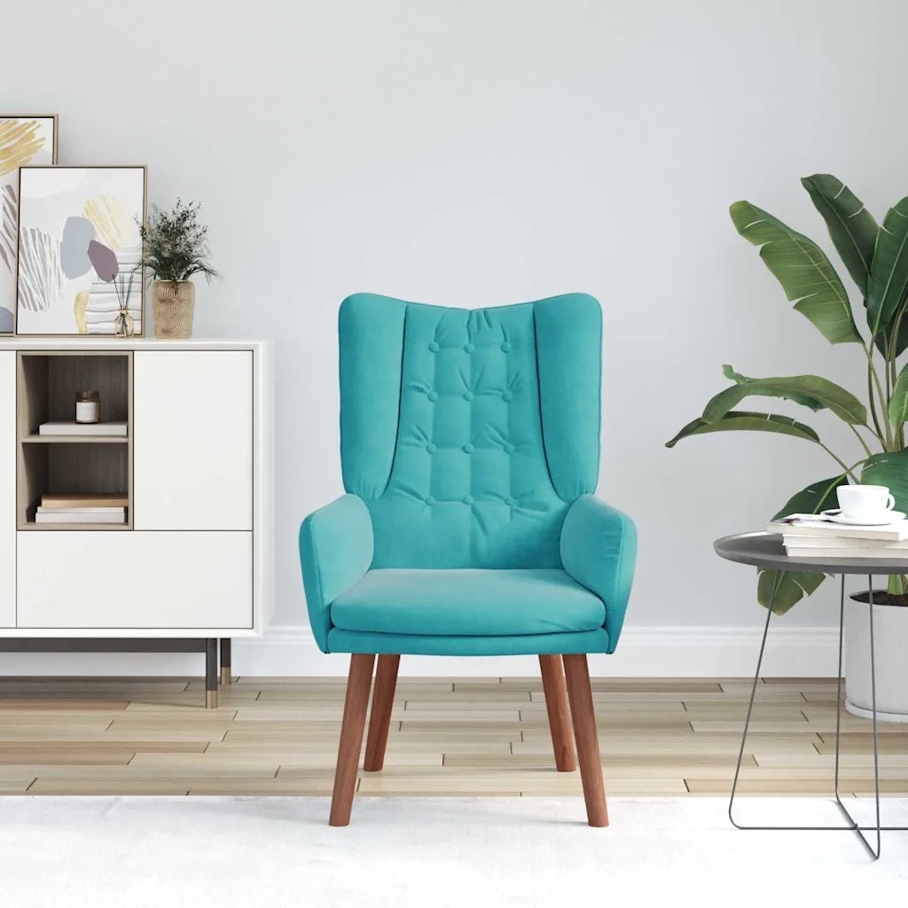 Divano Sedia-Poltrona Turchese 63 x 67 x 94 cm Velluto 444065