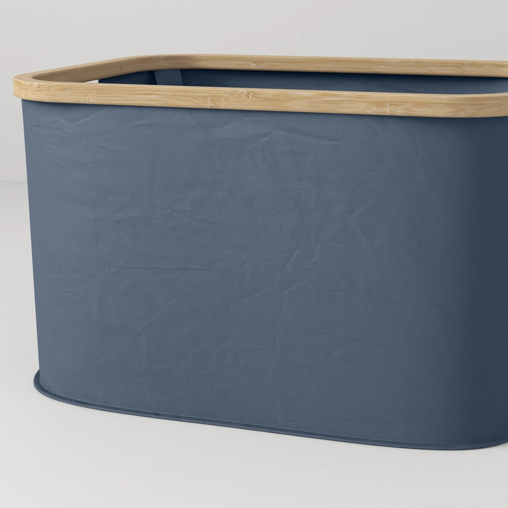 Cestino Portabiancheria Pieghevole 36 L con Manici ¨C Zephmum ¨C Grigio 44.3x33.3x26.5 cm