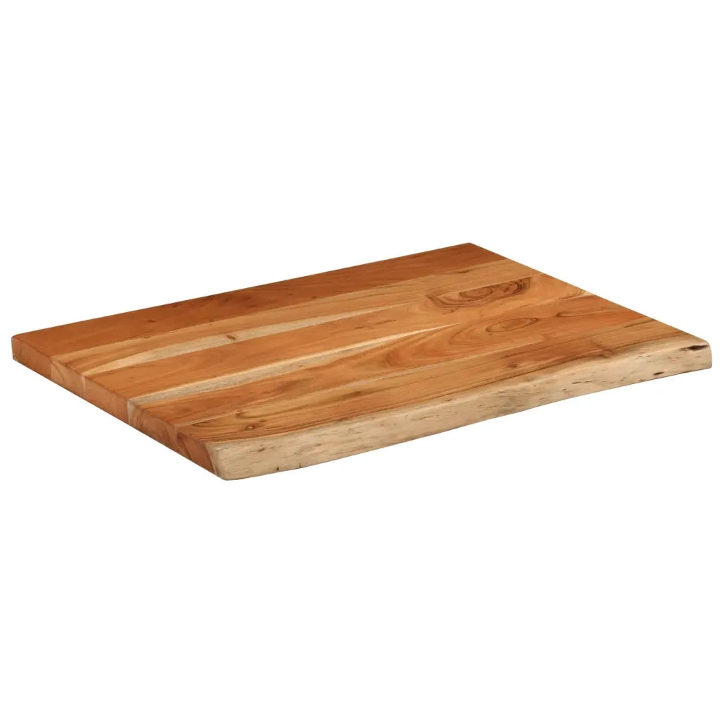 vidaXL Piano Bagno 80x60x2,5 cm Rettangolare Legno Massello di Acacia
