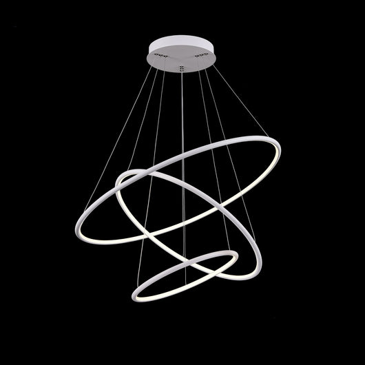 Lampada pendente Modern in Metallo Nola Bianco