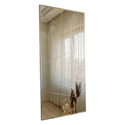 Dobbiaco, Specchio Dettagli Geometrici, 62x2h cm Argento
