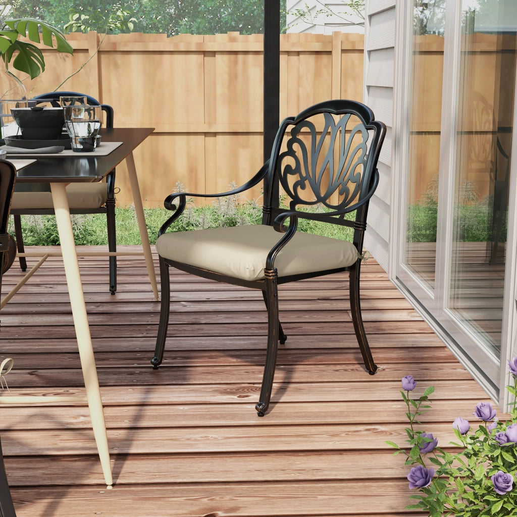 Set di 4 cuscini per sedie ¨C zephmum ¨C beige 47x47 cm