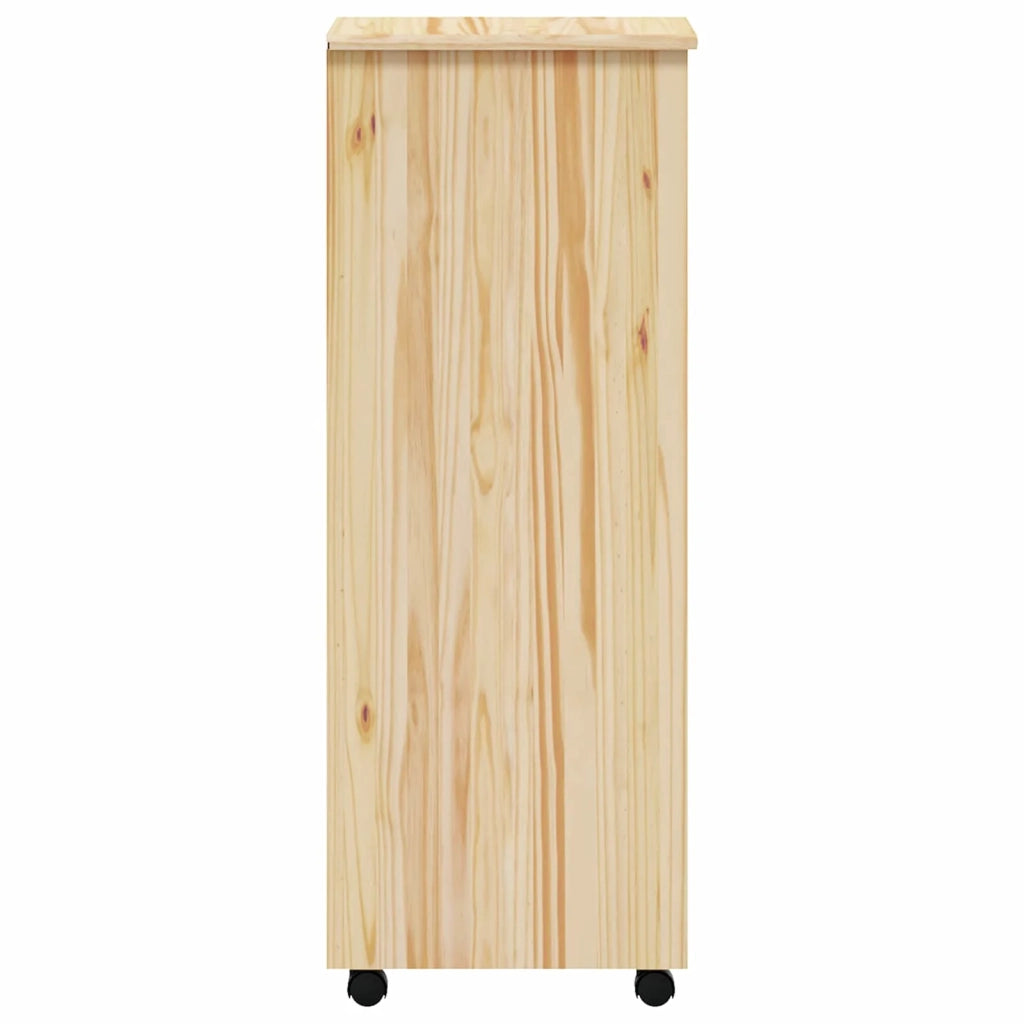 Armadietto Rotolante con Cassetti MOSS Vernice trasparente