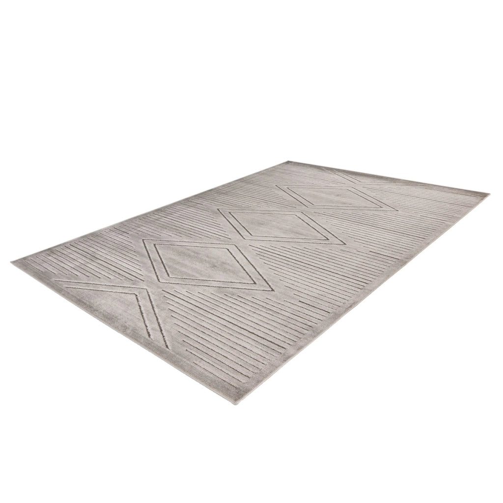 Tappeto moderno Madita 100 in grigio 160x230 cm