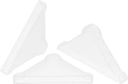 Protezioni angolari in plastica - Set da 20 pezzi - Per vetro, specchi, piastrelle - Bianco - Protezione per arredi - Sicurezza per bambini