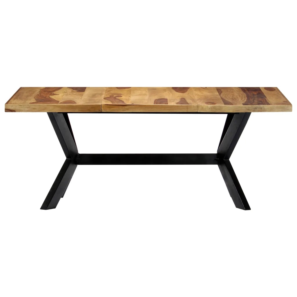 Tavolo da Pranzo 180x90x75cm in Legno Massello di Sheesham cod mxl 26291