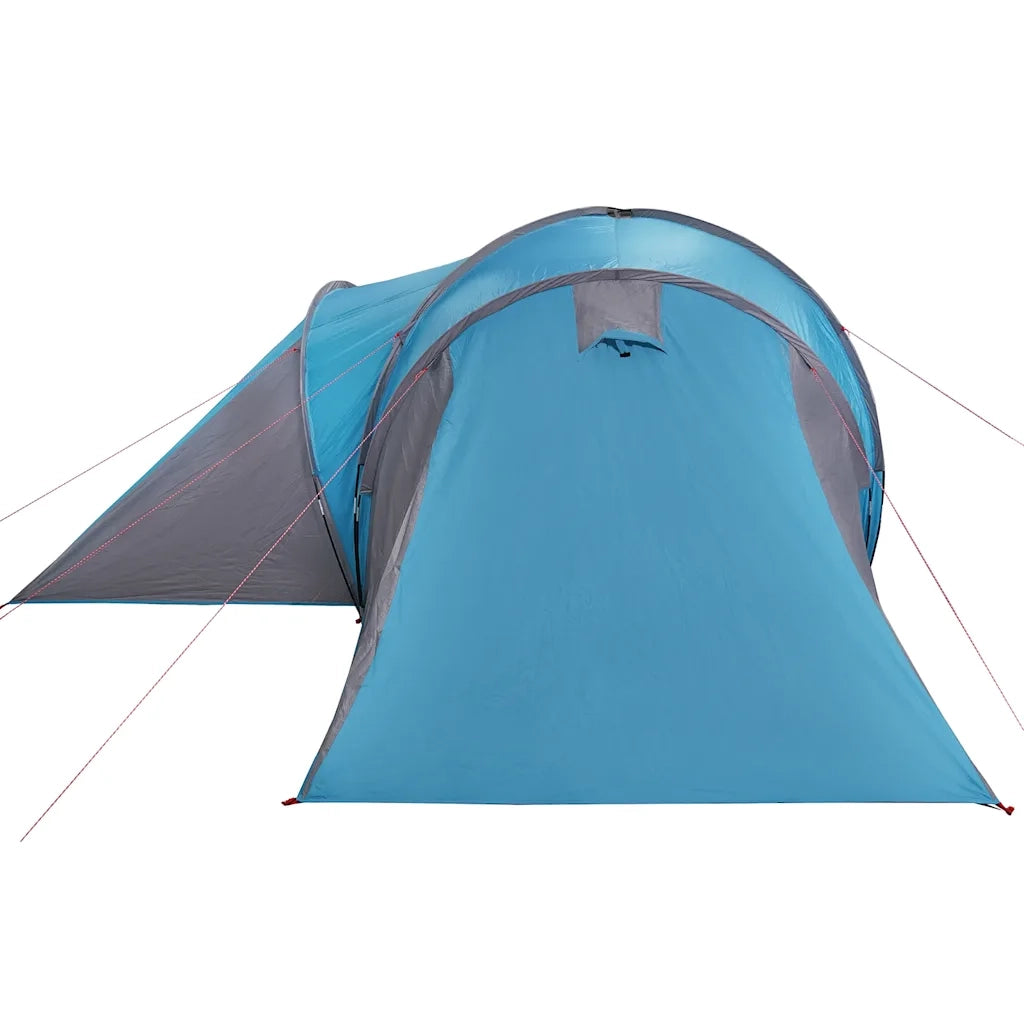 Tenda da Campeggio a Cupola per 4 Persone Blu Impermeabile