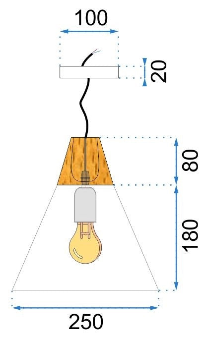 Lampada Da Soffitto Pensile Scandi A. Bianca