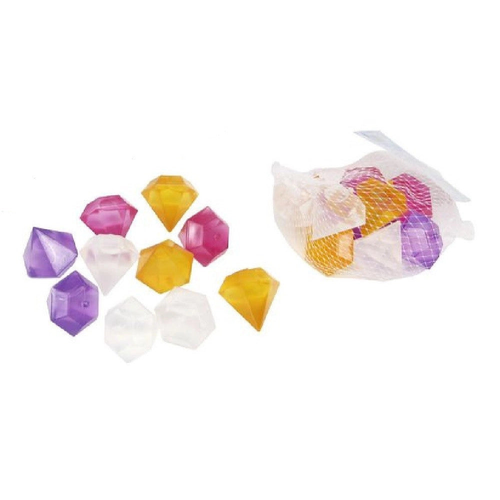Trade Shop - Set 10 Cubetti Ghiaccio Colorati Freezer Cocktail Riutilizzabili Forma Diamanti -