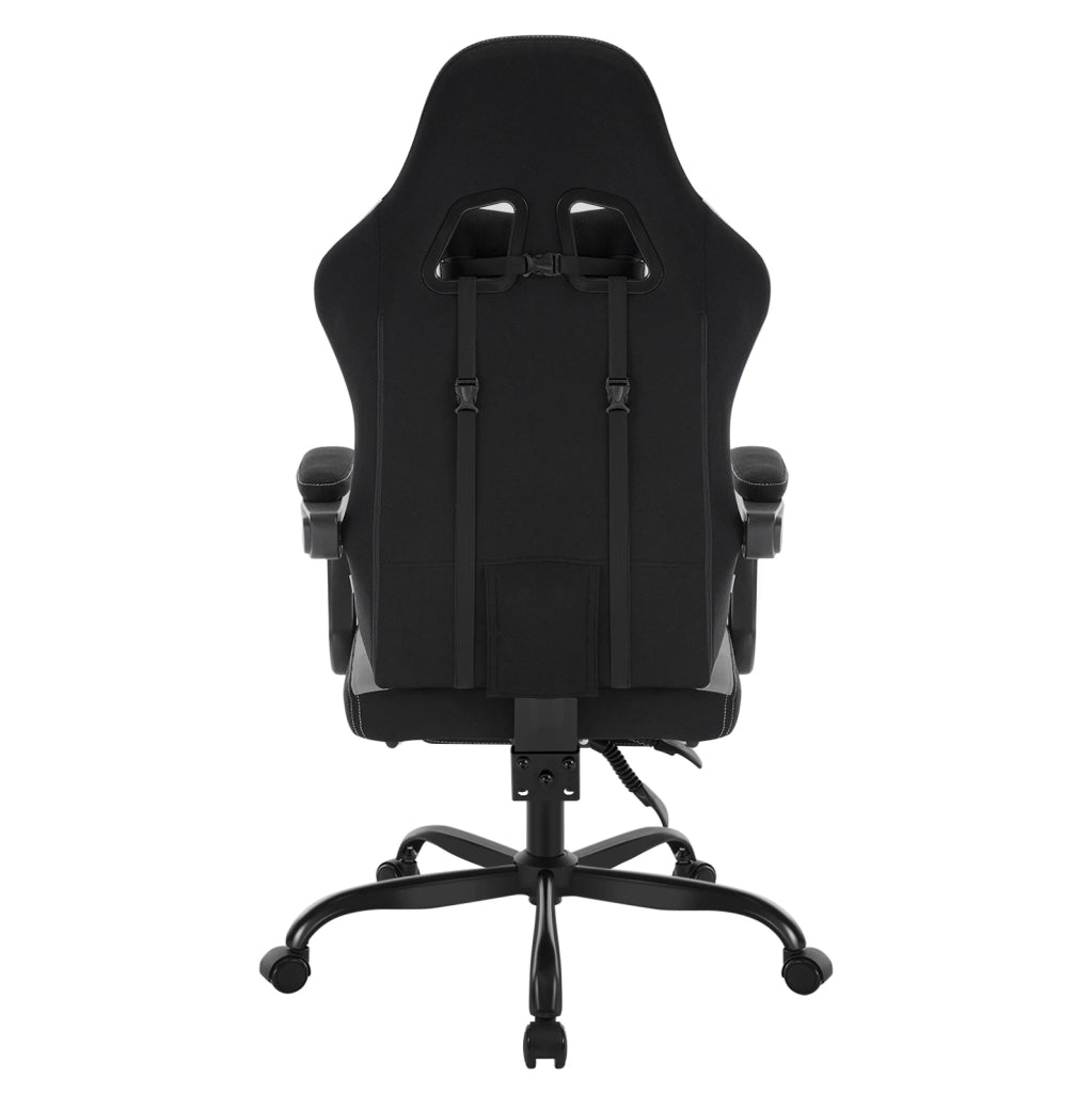 Sedia da ufficio ergonomica girevole con massaggio, nero/grigio