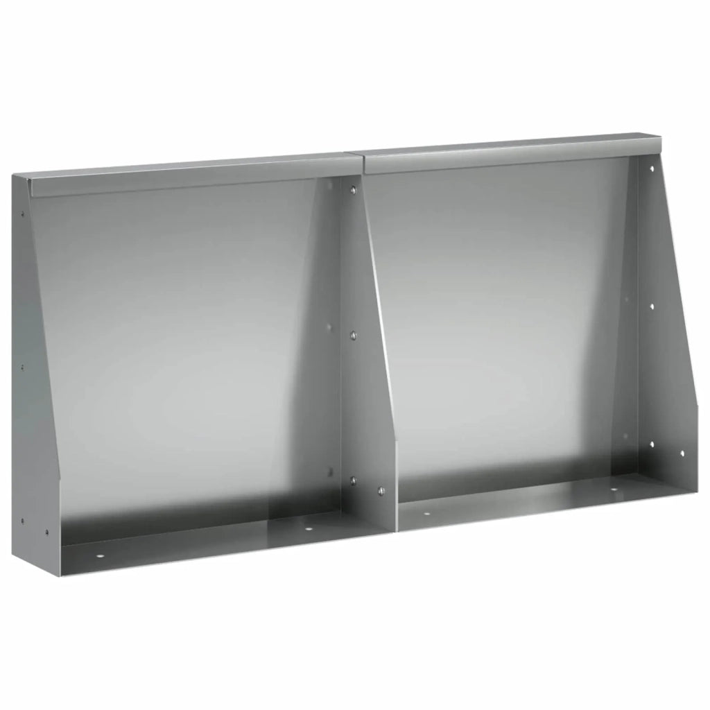Muro di contenimento 2 pz 40 x 12 x 50 cm Acciaio zincato 8015260