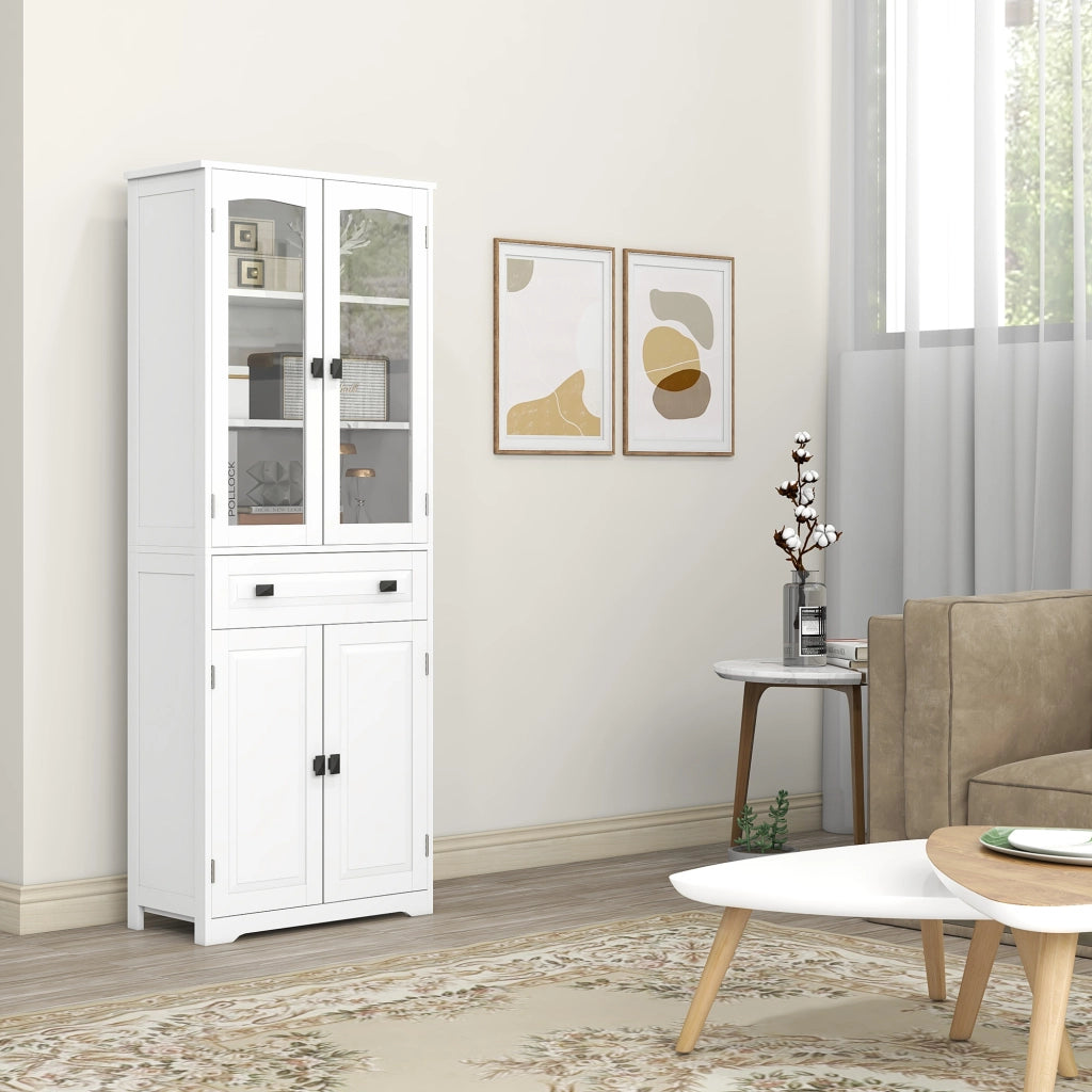 Credenza da Cucina ¨C zephmum ¨C Bianco 60x30x160cm