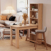Scrivania Compatta Mojo02 con Libreria Integrata Colore Rovere