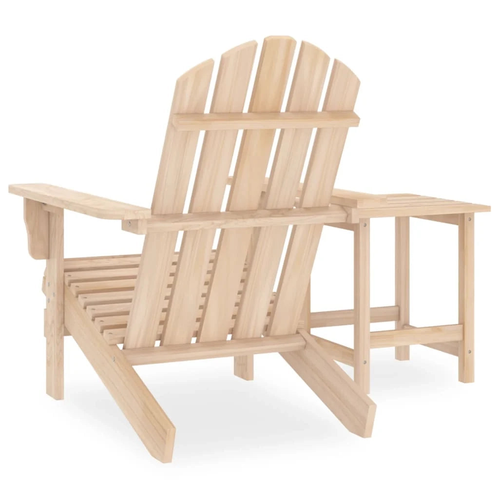 Sedia da giardino Adirondack con tavolo in legno massello di abete 02_0013331