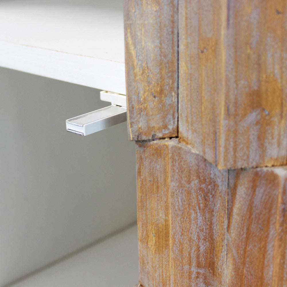 Mobile Angus 90x50x89 h cm in Legno Bianco