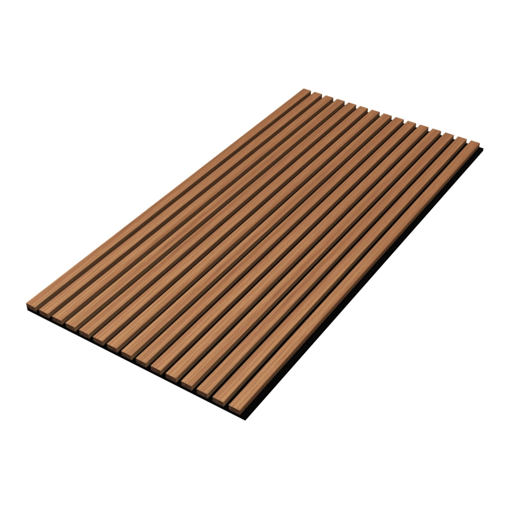 Set Vang di 4 Pannelli Fonoassorbenti Decorativi - Teak NEU.HOLZ