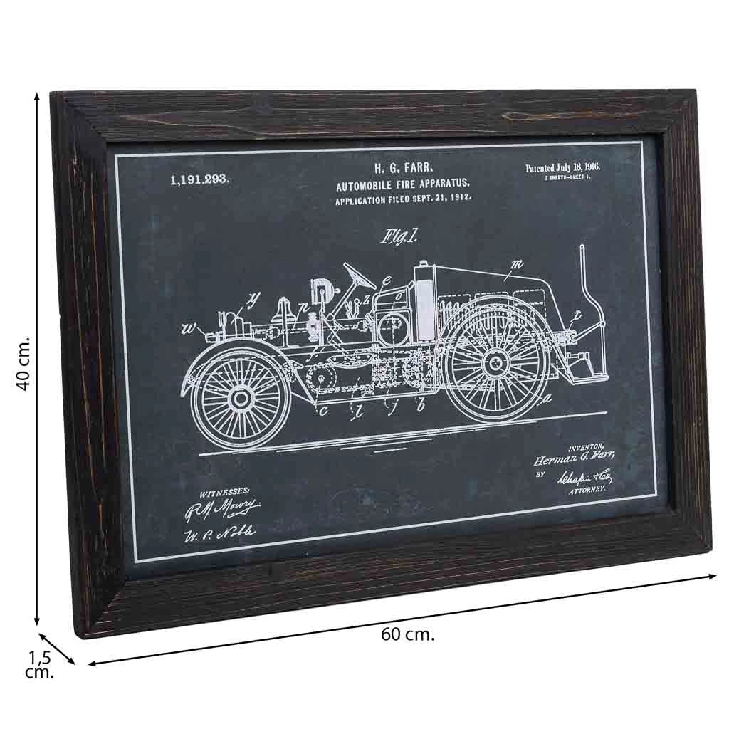Quadro in tela stampata con cornice in legno, 40x60x1,5
