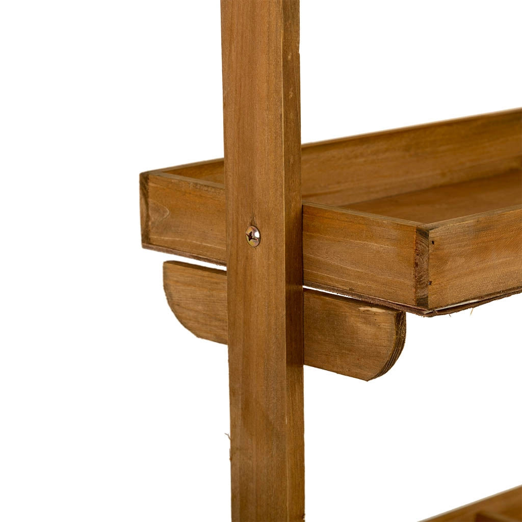 Mensola espositiva in legno marrone 95x51x165h cm