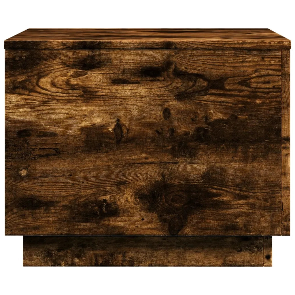 Tavolino da salotto | Tavolino da caff¨¨ | Tavolino da Soggiorno con Luci LED Rovere Sonoma 50x50x40 cm