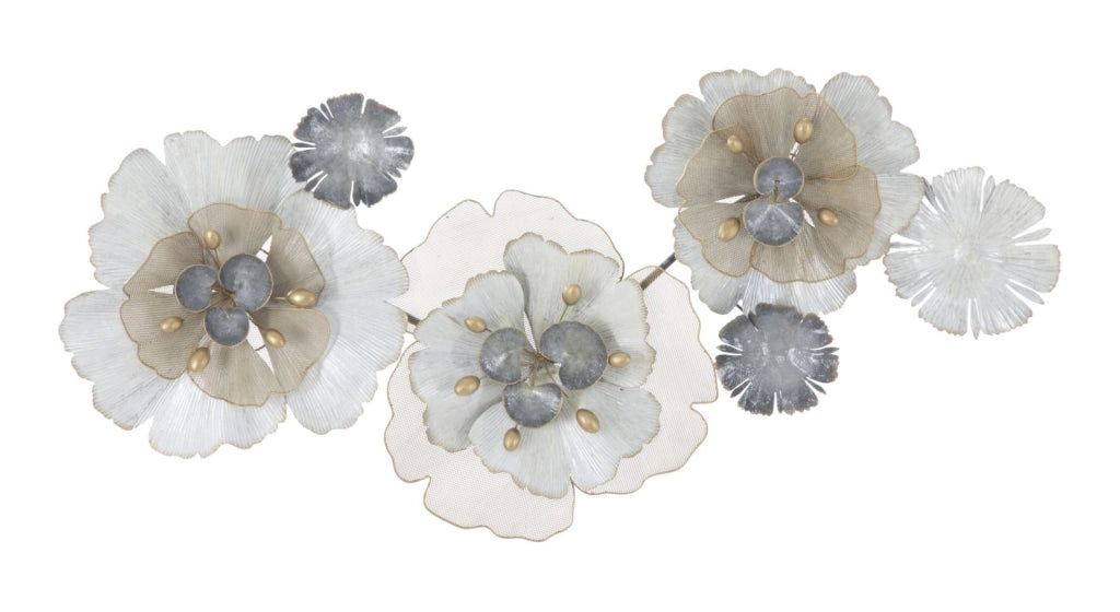 Pannello Flowery 116,5x8x58 cm in Ferro