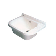 LAVATOIO RESINA A PARETE 50X35 CM CON SIFONE- 1,0 pz